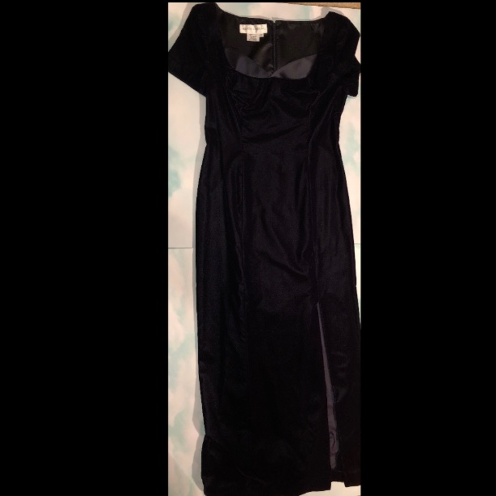 dark purple maxi dress
